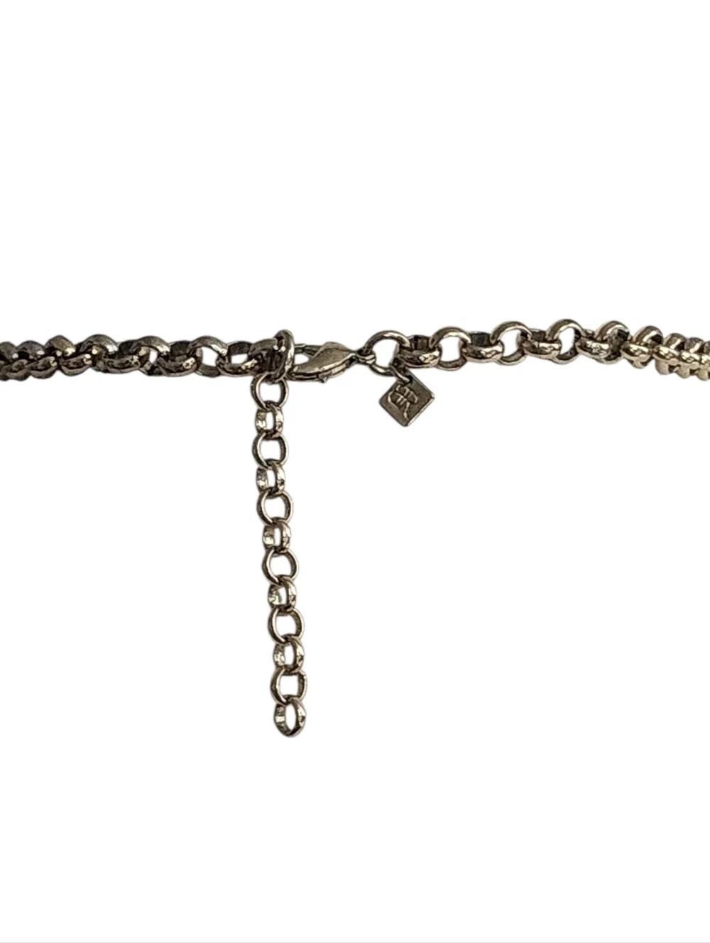 Banana Republic Dark Gray Faceted Stone Collar Necklace